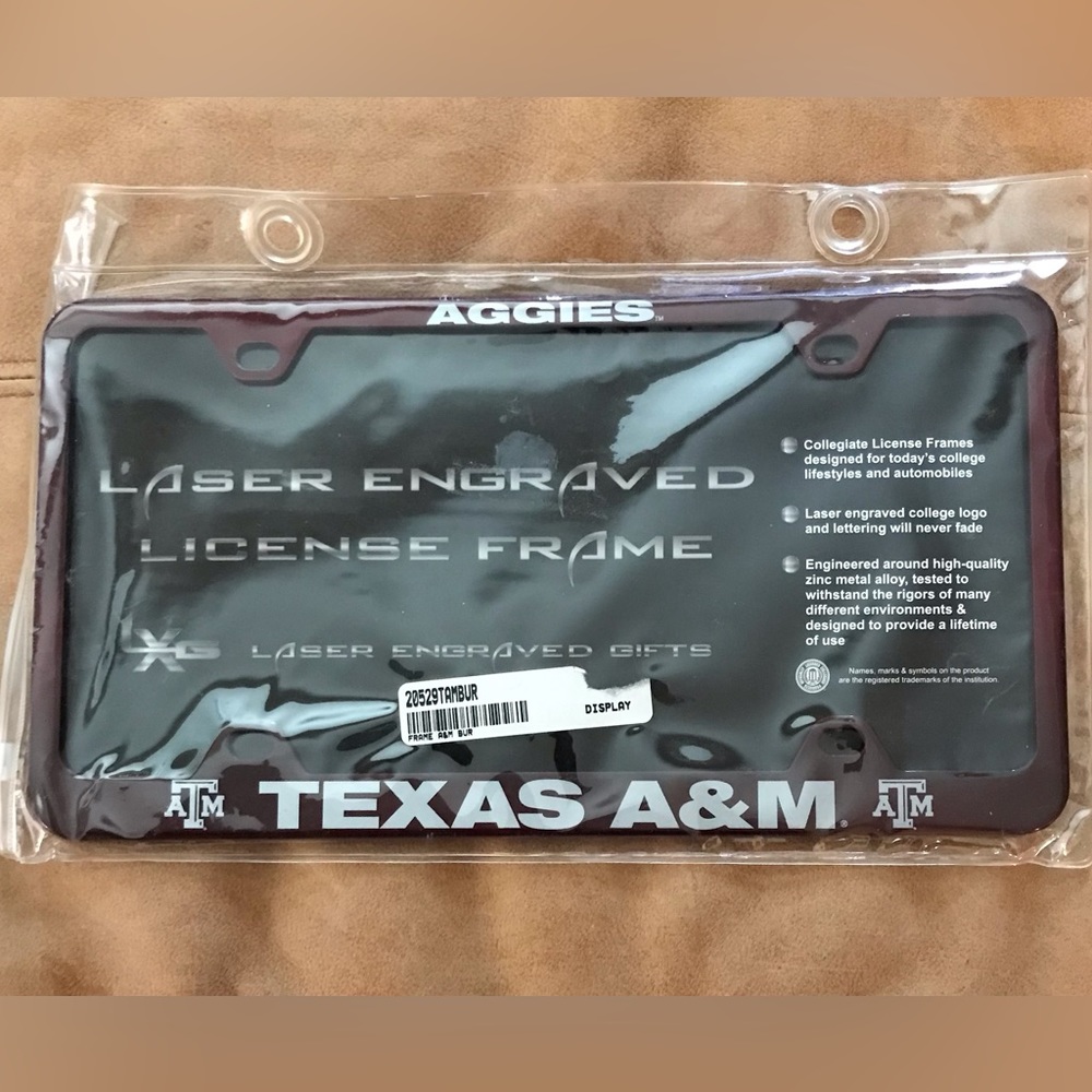 Texas A&M License Plate Cover